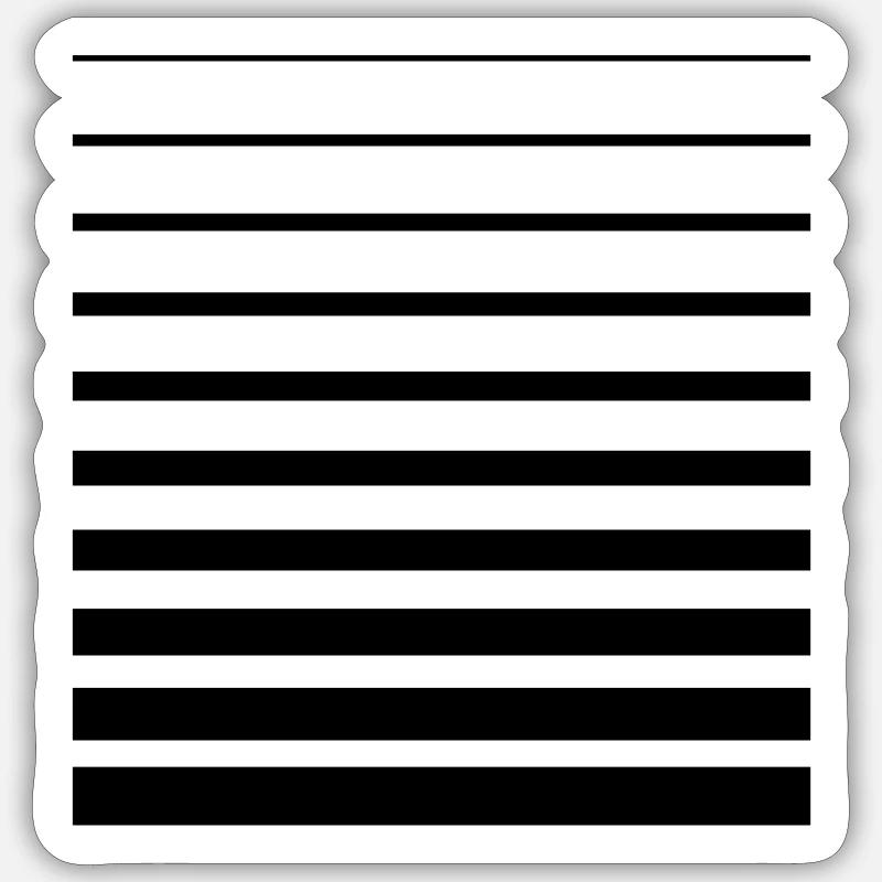 Lignes Gradient Graphique - Sticker taille S (10 x 10 cm) - blanc mat