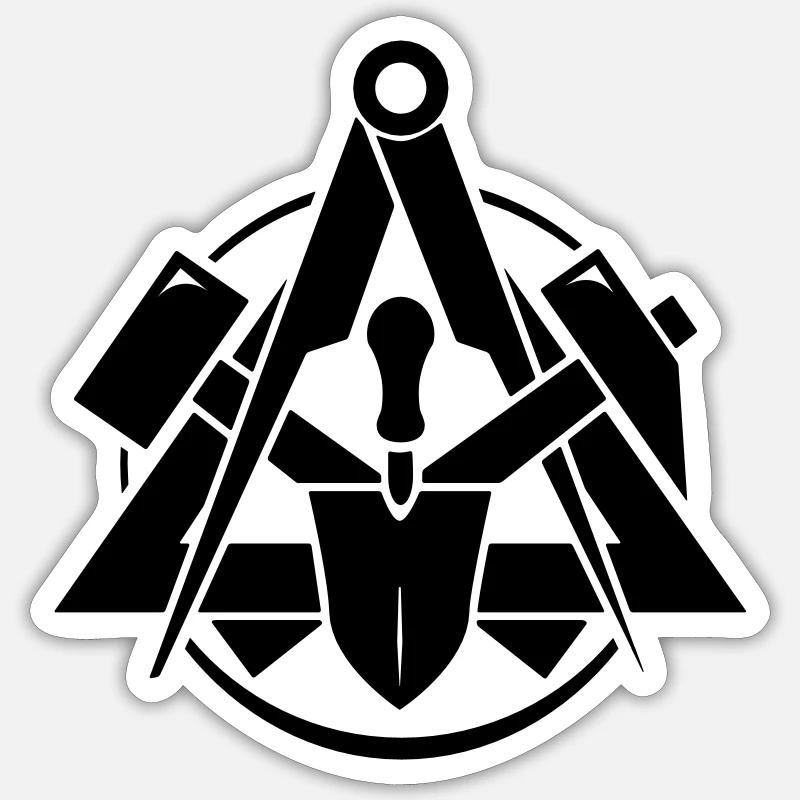 Maurer Logo - Sticker size S (10 x 10 cm) - white matte