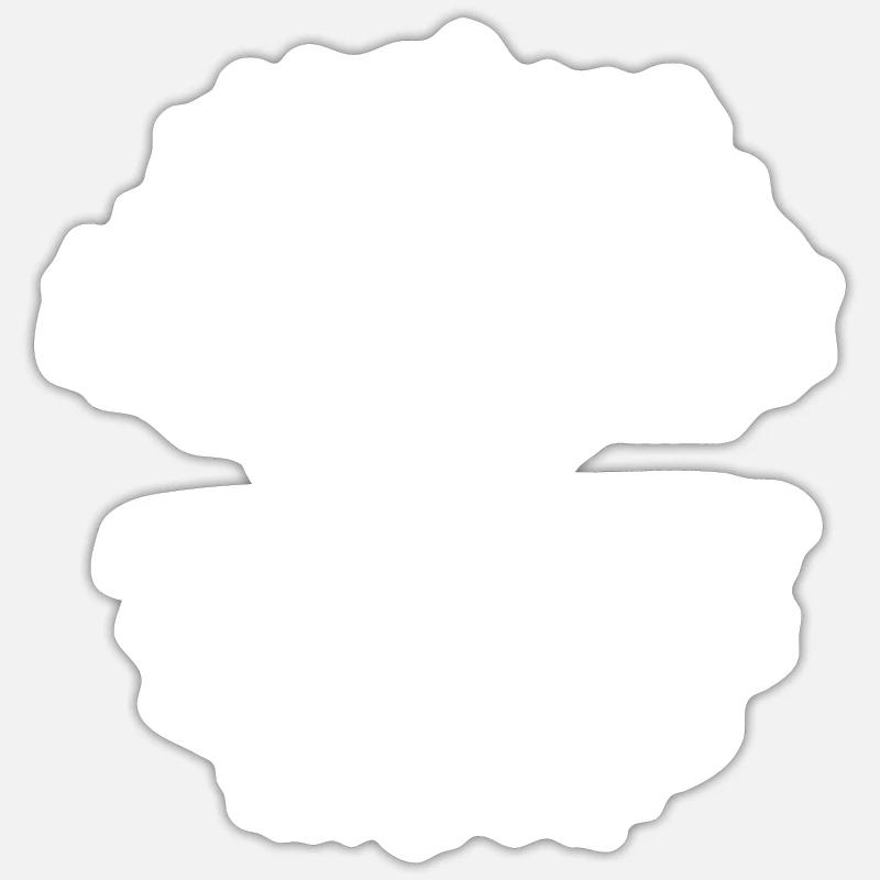 tree roots white Sticker Größe S (10 x 10 cm)