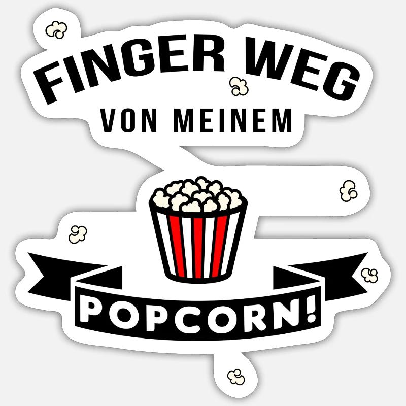 Popcorn lovers Sticker size S (10 x 10 cm)