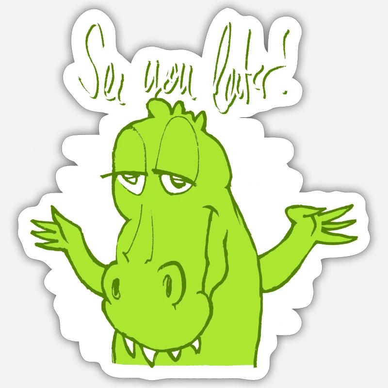 see you later! - Sticker Größe S (10 x 10 cm) - Mattweiß