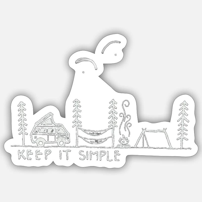 Paragliding Camping Forest paragliding Sticker size S (10 x 10 cm)