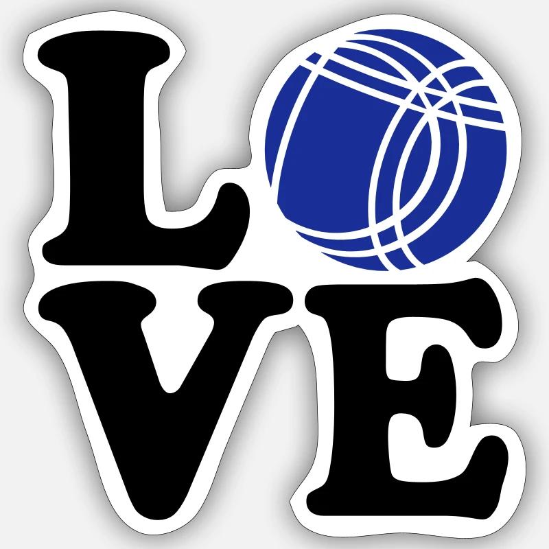 Boule - Sticker size S (10 x 10 cm) - white matte