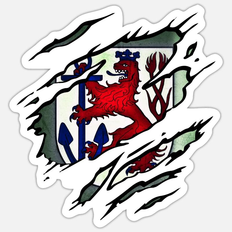 Düsseldorf - Sticker Größe S (10 x 10 cm) - Mattweiß