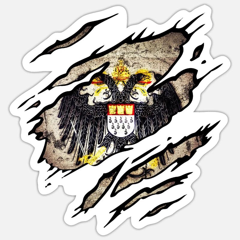 Cologne - Sticker size S (10 x 10 cm) - white matte