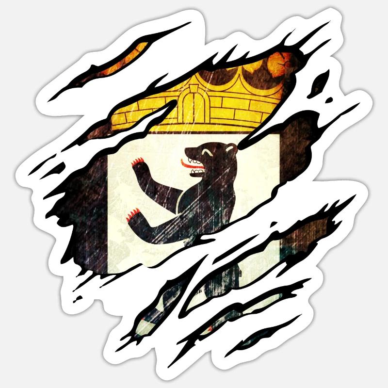 Berlin - Berlin Torn Sticker size S (10 x 10 cm)