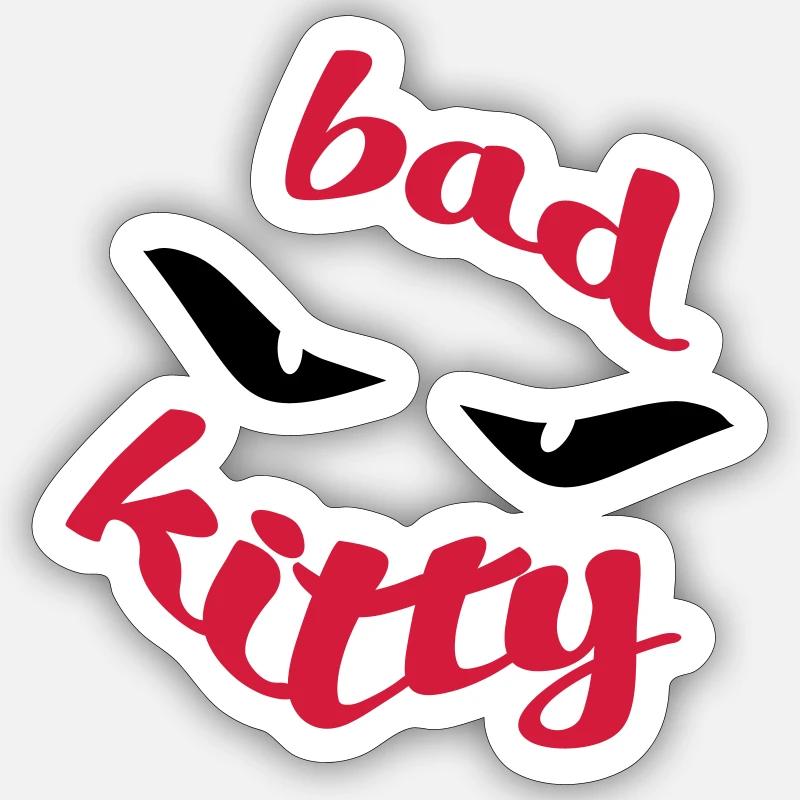 cat - Sticker size S (10 x 10 cm) - white matte