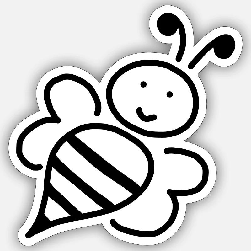iYpsilon Biene Sticker Größe S (10 x 10 cm)