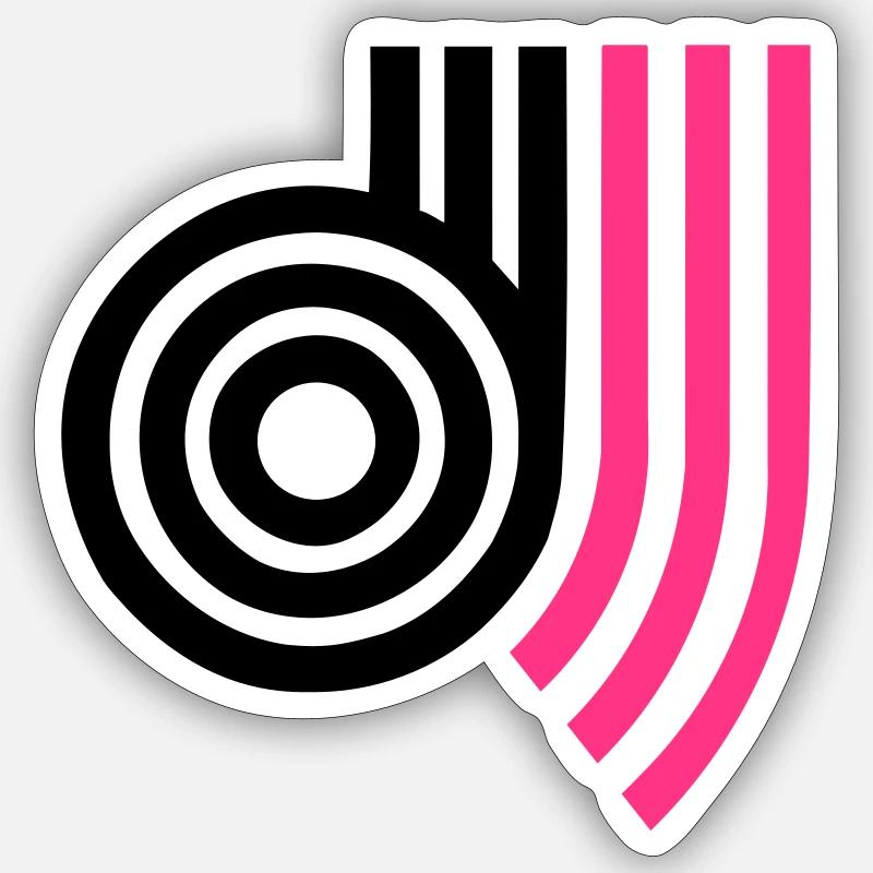 DJ 2C Sticker Größe S (10 x 10 cm)