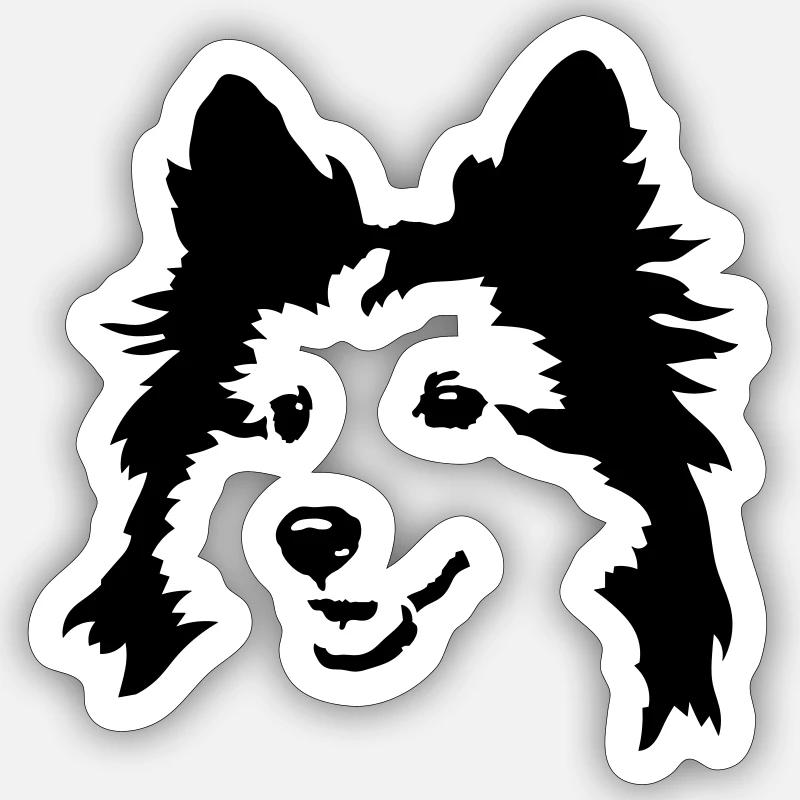 Dog - Sticker size S (10 x 10 cm) - white matte