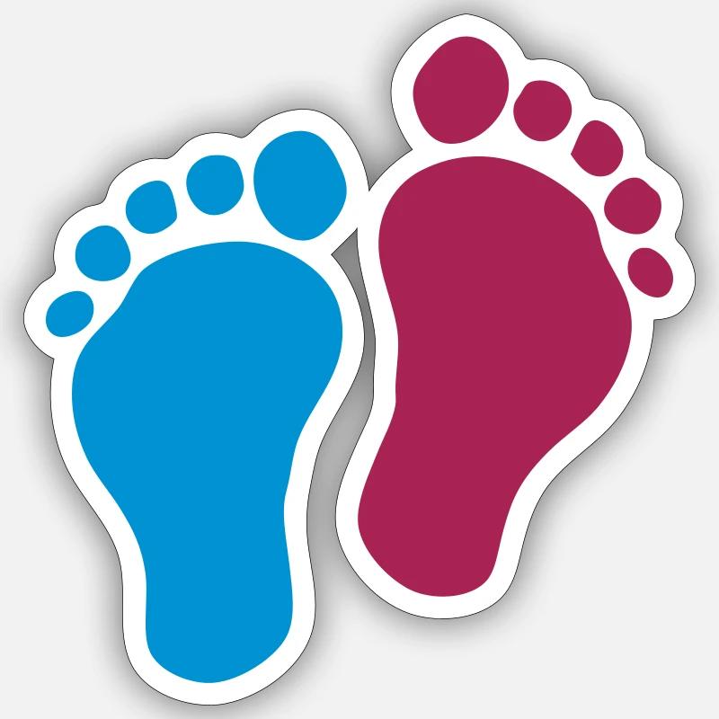 Fuß bebe Sticker Größe S (10 x 10 cm)