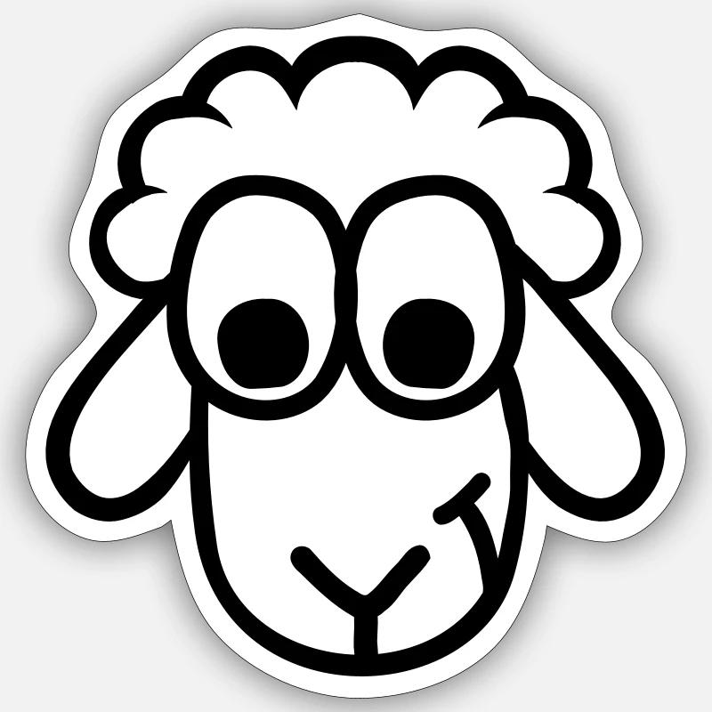 Sheep Sticker size S (10 x 10 cm)
