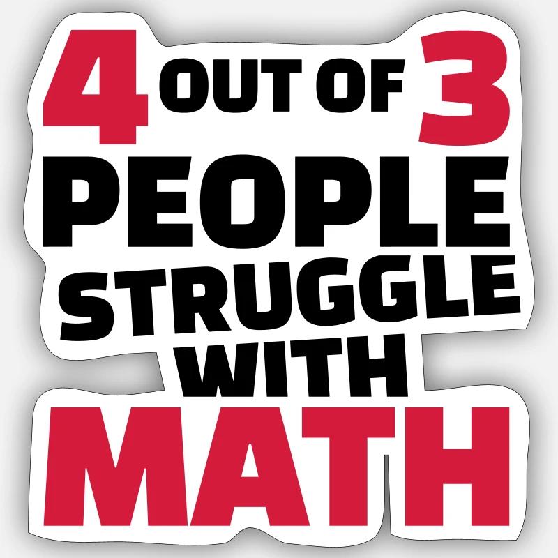 Mathe Sticker Größe S (10 x 10 cm)