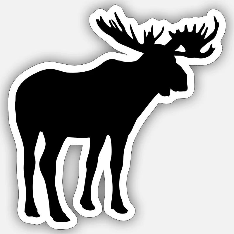 le Canada - élan Sticker taille S (10 x 10 cm)