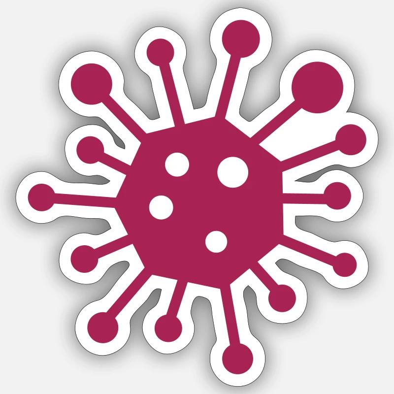Virus Sticker size S (10 x 10 cm)