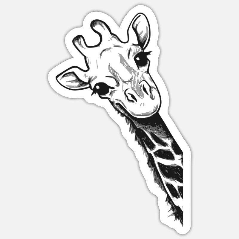 Giraffe Sticker Größe S (10 x 10 cm)