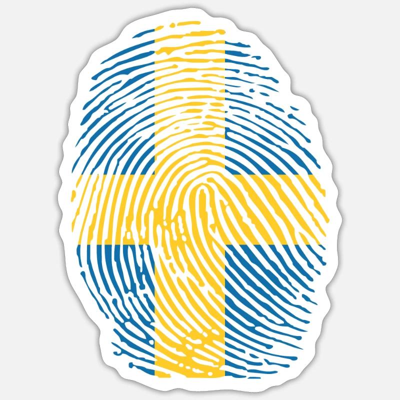 Sweden - Sticker size S (10 x 10 cm) - white matte