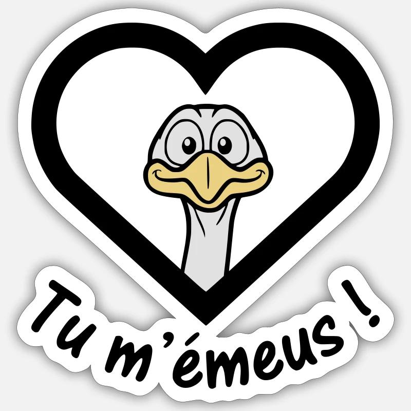 Tu m émeus Sticker taille S (10 x 10 cm)
