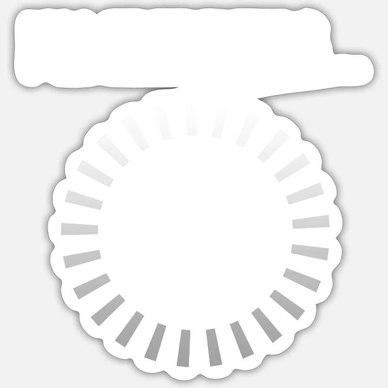 I'm Thinking...Funny Geek Internet Loading - Sticker size S (10 x 10 cm) - white matte