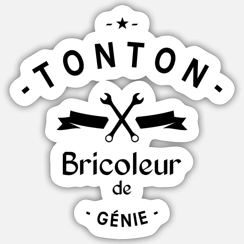 Onkel Handwerker des Geistes Sticker Größe S (10 x 10 cm)