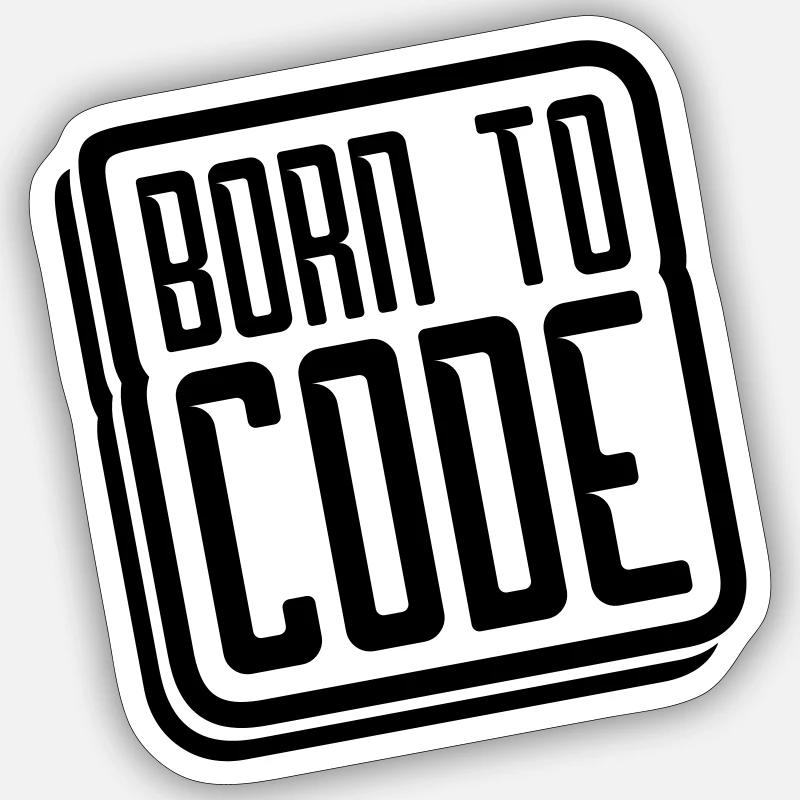 logo né au code Sticker taille S (10 x 10 cm)