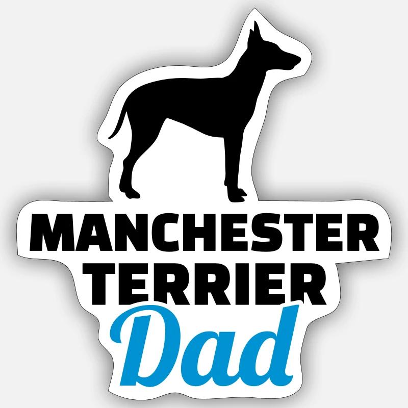 Manchester Terrier - Sticker size S (10 x 10 cm) - white matte