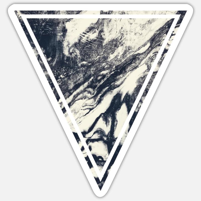 Marbre - Sticker taille S (10 x 10 cm) - blanc mat