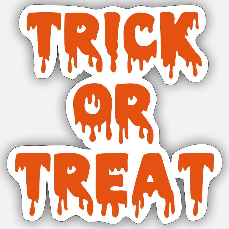 Halloween - Sticker taille S (10 x 10 cm) - blanc mat