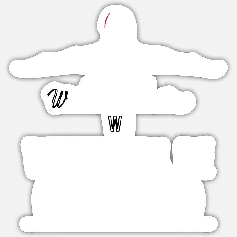 airplane - Sticker size S (10 x 10 cm) - white matte