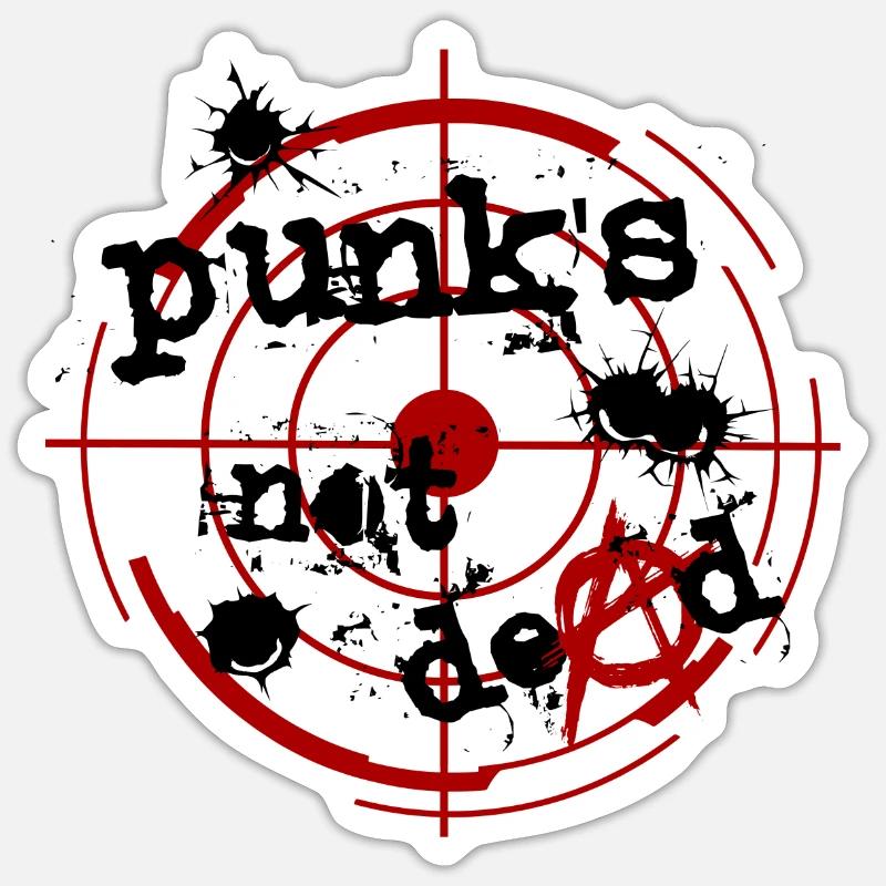 Trash Polka Punk's not dead Sticker size S (10 x 10 cm)