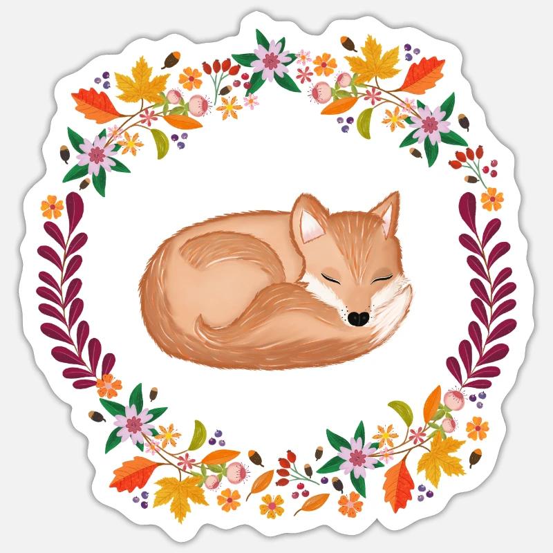 Fuchs Sticker Größe S (10 x 10 cm)