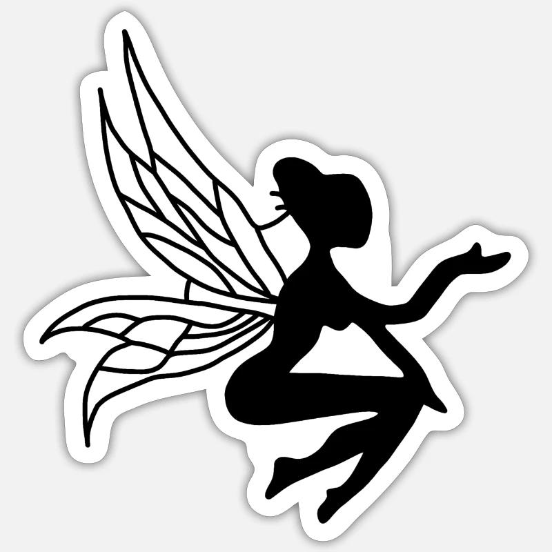 Fairy - Sticker size S (10 x 10 cm) - white matte