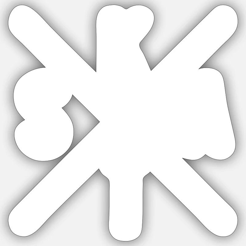 Sticker Größe S (10 x 10 cm) - 