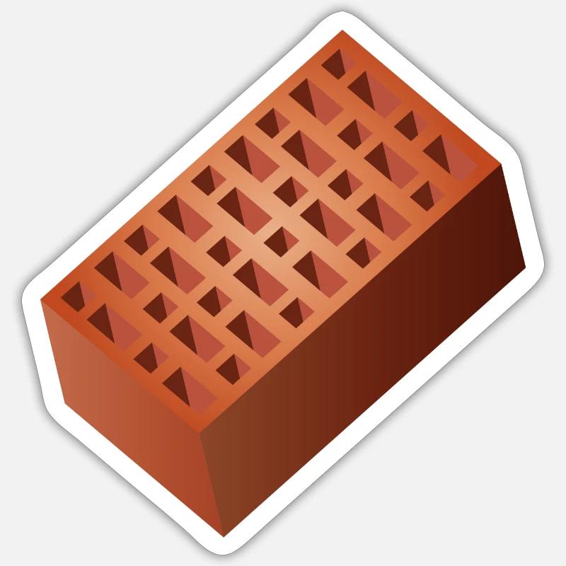 Brick Wall Bricks Bricks for Wall Construction Sticker size S (10 x 10 cm)