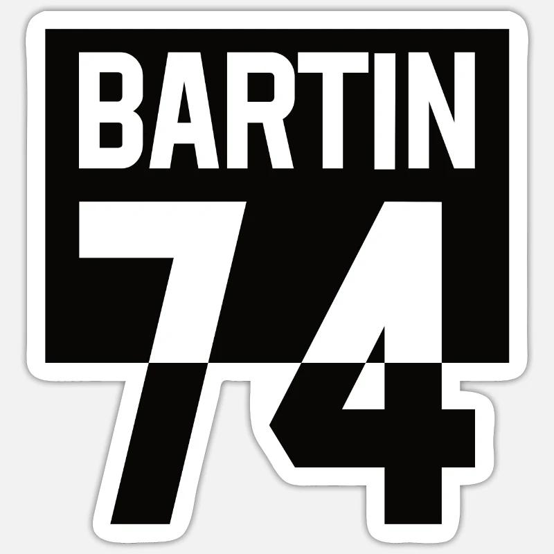 Bartin 74 - BARTINLI - Geschenk Geschenkidee Sticker Größe S (10 x 10 cm)