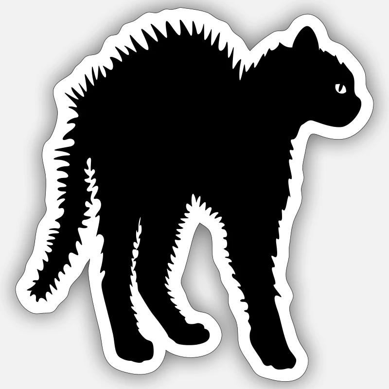 Ne me touche pas - Sticker taille S (10 x 10 cm) - blanc mat