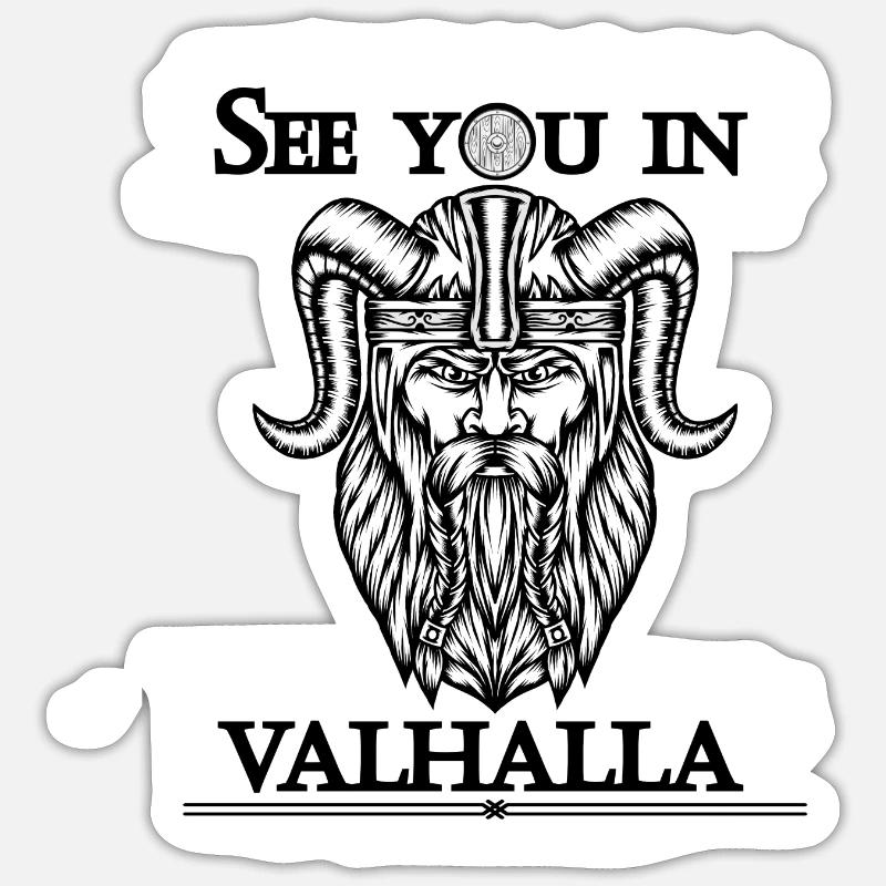 Rendez-vous au Valhalla Sticker taille S (10 x 10 cm)