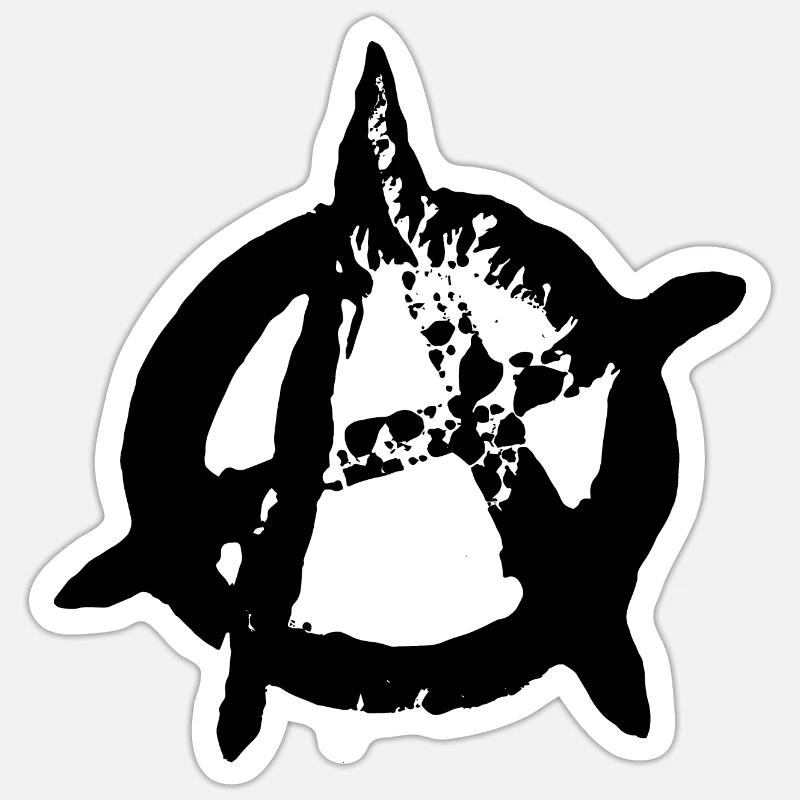 anarchy Sticker size S (10 x 10 cm)