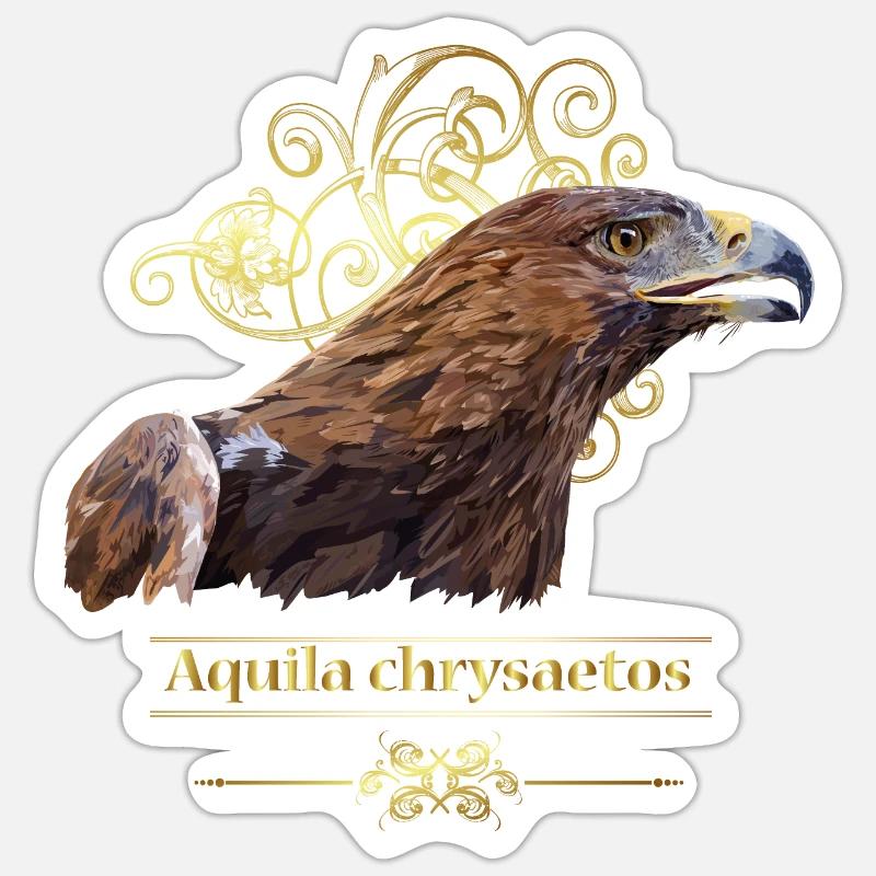 Golden Eagle Sticker size S (10 x 10 cm)