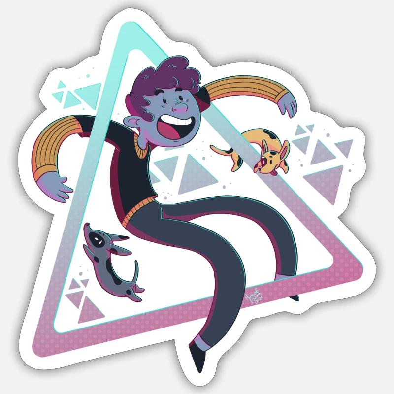 Happy Boy Sticker size S (10 x 10 cm)