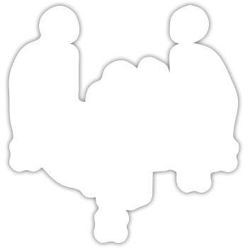 Liste de football américain - Sticker taille S (10 x 10 cm) - blanc mat - Devant