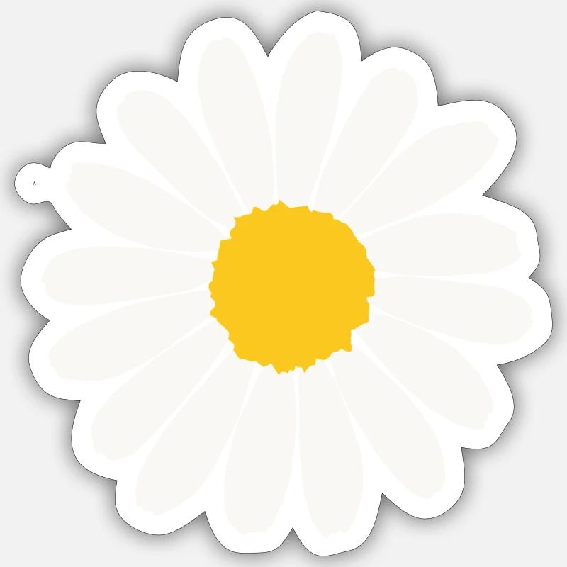 Daisy Sticker size S (10 x 10 cm)