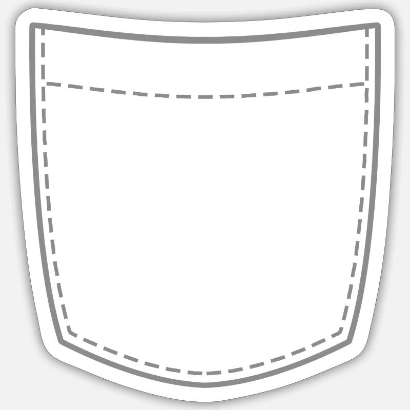 Breast - Sticker size S (10 x 10 cm) - white matte