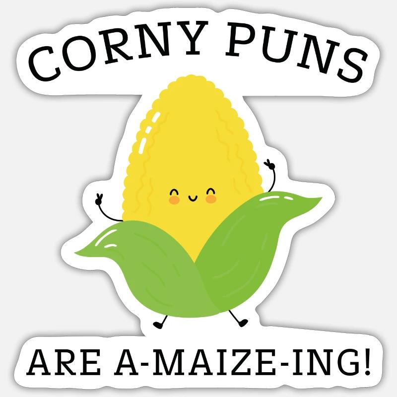 Jeux de mots corny sont A-Maize-Ing Sticker taille S (10 x 10 cm)