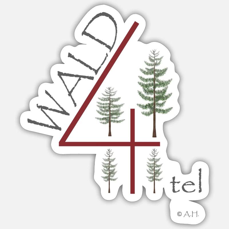 Waldviertel - Sticker taille S (10 x 10 cm) - blanc mat