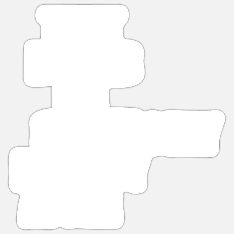 That makes me so quickly nobody after - blanc Sticker taille S (10 x 10 cm)