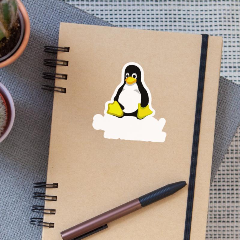 Sudo rm -rf / Programmeur Tux Pingouin Coding Sticker taille S (10 x 10 cm)
