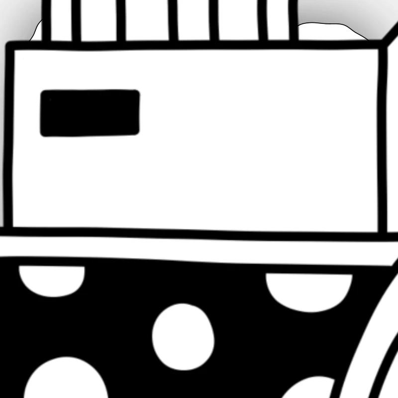 click - Sticker Größe S (10 x 10 cm) - Mattweiß