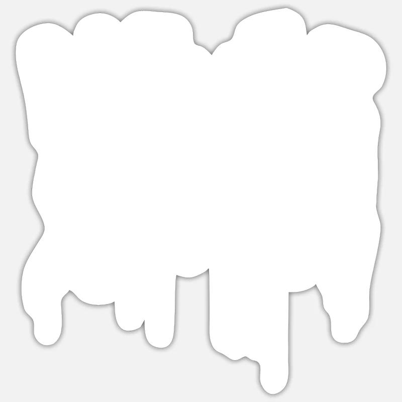 Jamais cassé à nouveau - Sticker taille S (10 x 10 cm) - blanc mat