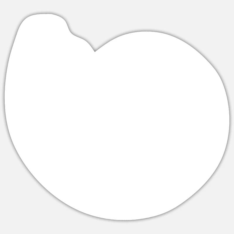fossile - Sticker taille S (10 x 10 cm) - blanc mat